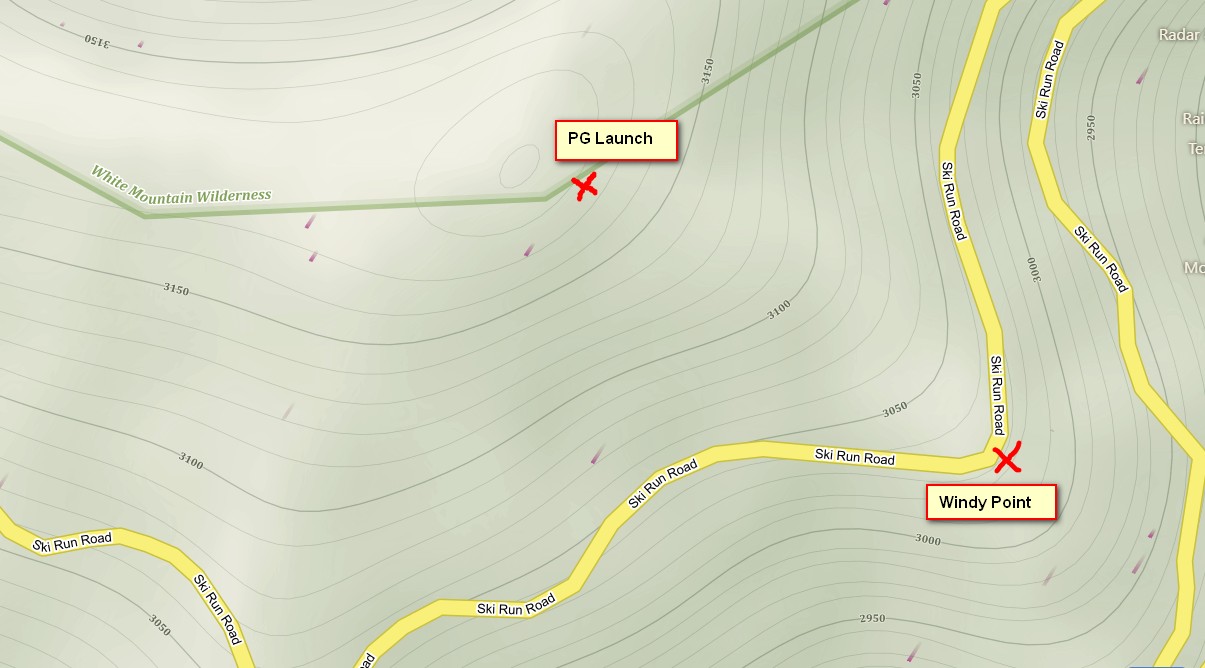 Windy Point PG Launch Map